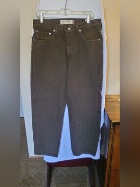 Levis 550 Jeans Mens 34x29 Brown Straight Leg Denim (b2)